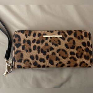 Leopard Print Wristlet NWOT